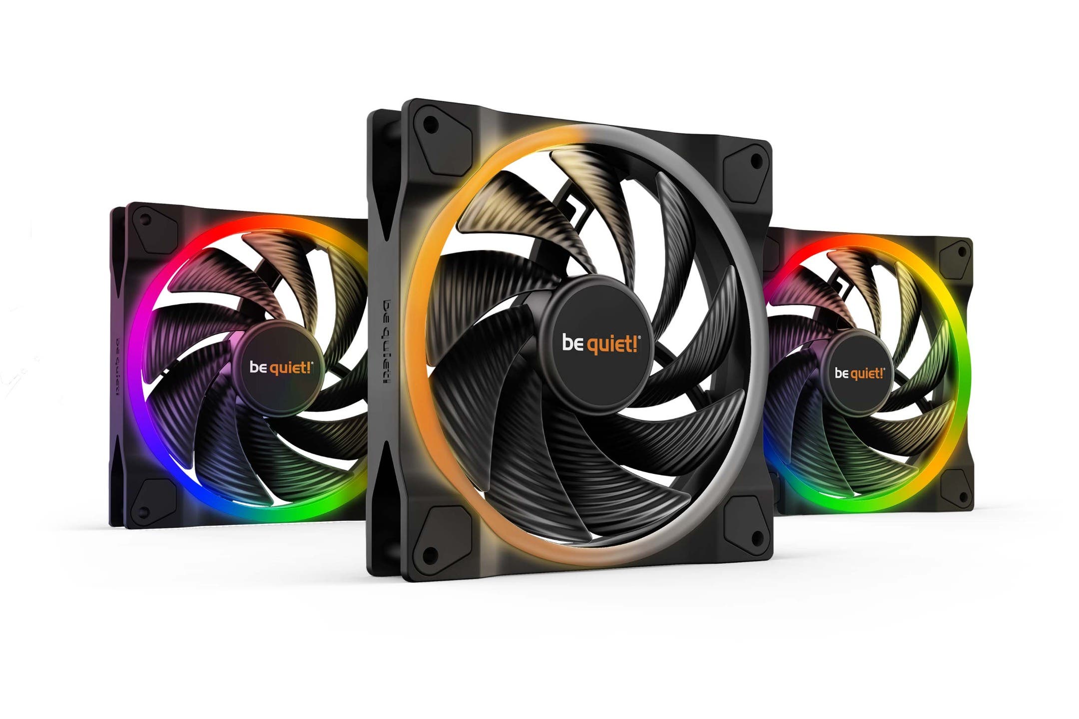 be quiet LIGHT WINGS 140mm PWM high speed Triple Pack BL079