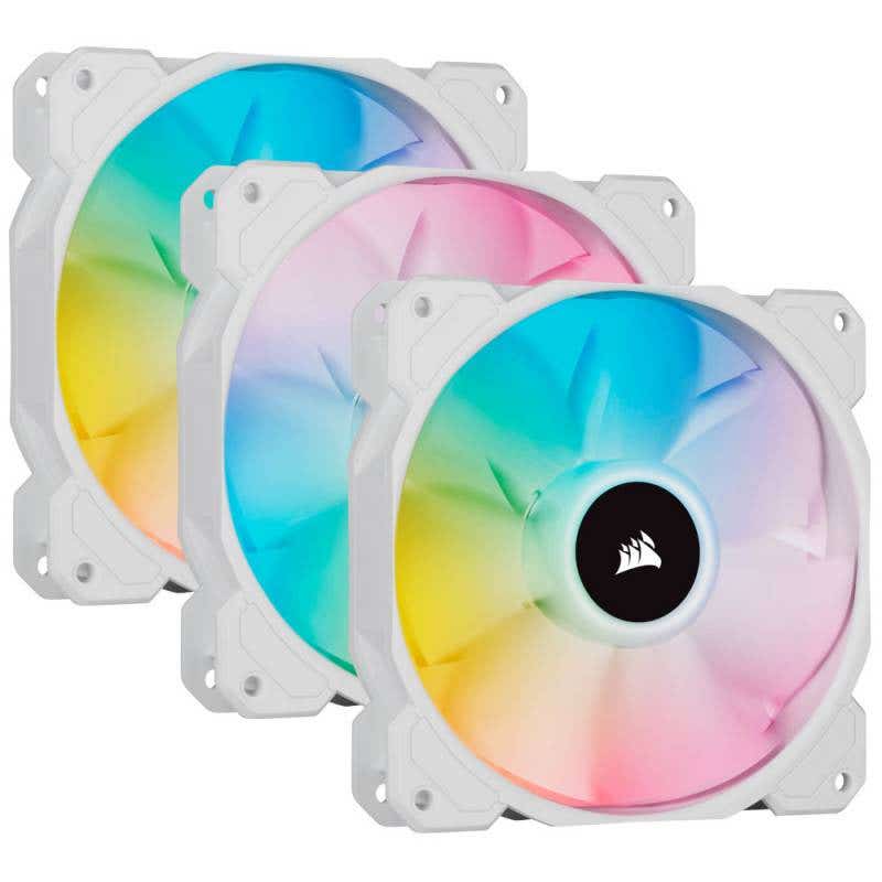 pack of 2 Corsair Corsair iCUE SP120 RGB ELITE Case fan 120 mm white CO-9050137-WW 