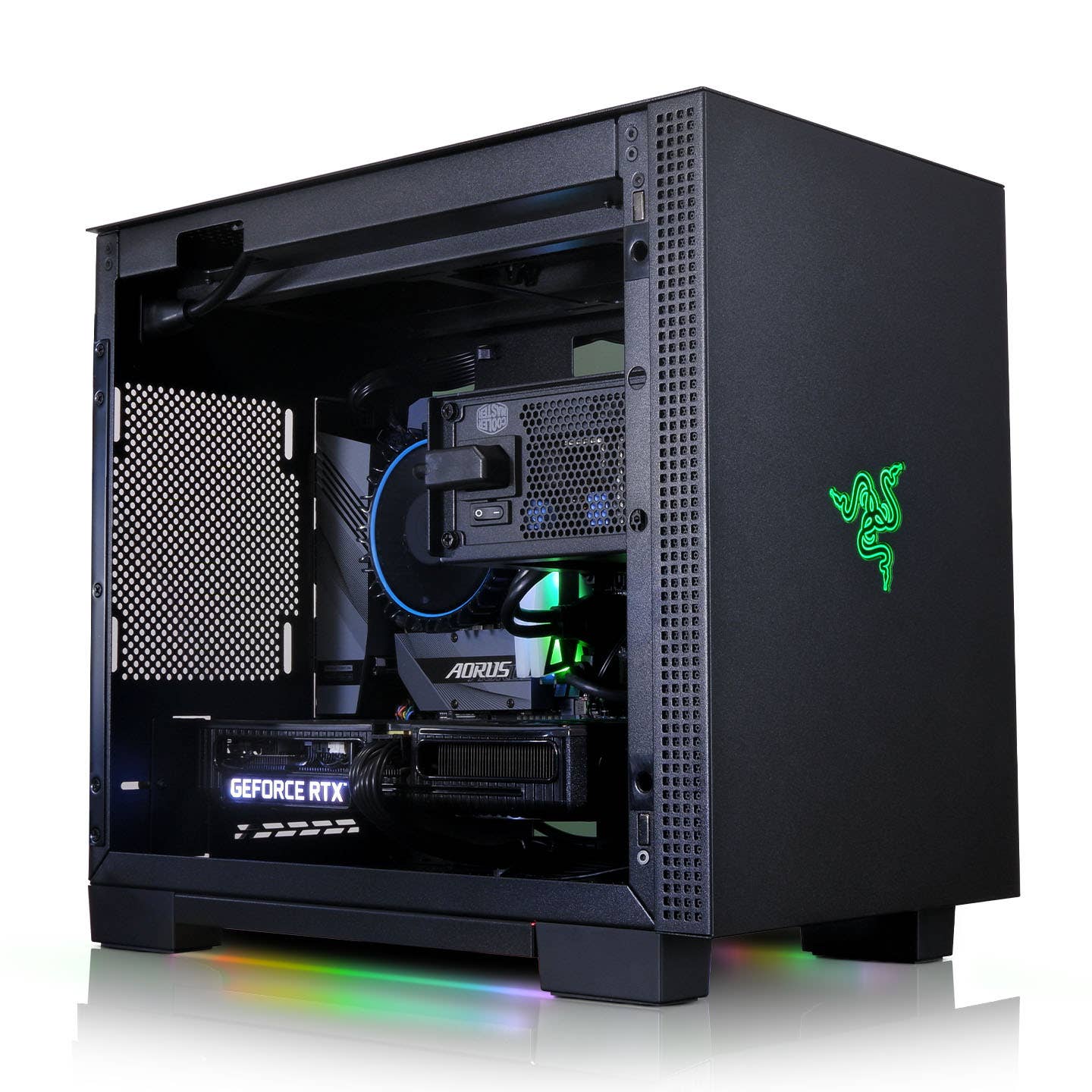 AWD Razer Tomahawk Mini-ITX Intel i5 12400F 4.4GHz RTX 3050 8GB Desktop PC for Gaming