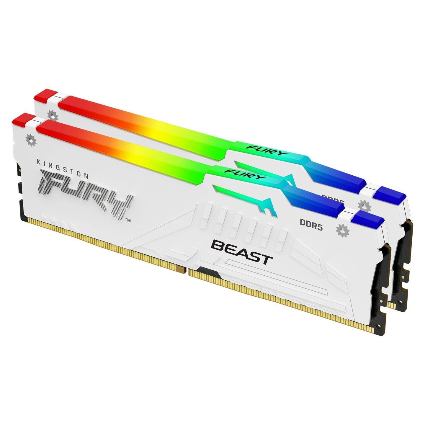 Kingston FURY Beast White RGB EXPO 64GB (2 x 32GB) 5600MHz DDR5 C36 DIMM - KF556C36BWEAK2-64