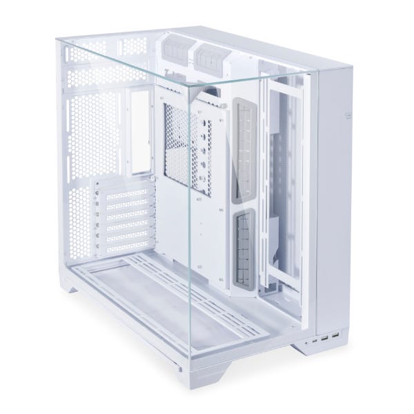 Lian Li O11 Vision E-ATX Mid Tower Case - White