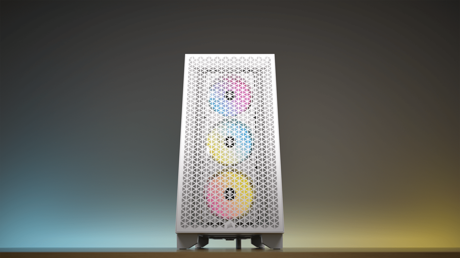  Corsair 3000D RGB Airflow Mid-Tower PC Case – 3X AR120 RGB Fans  – Three-Slot GPU Support – Fits up to 8X 120mm Fans – High-Airflow Design –  White : Electronics