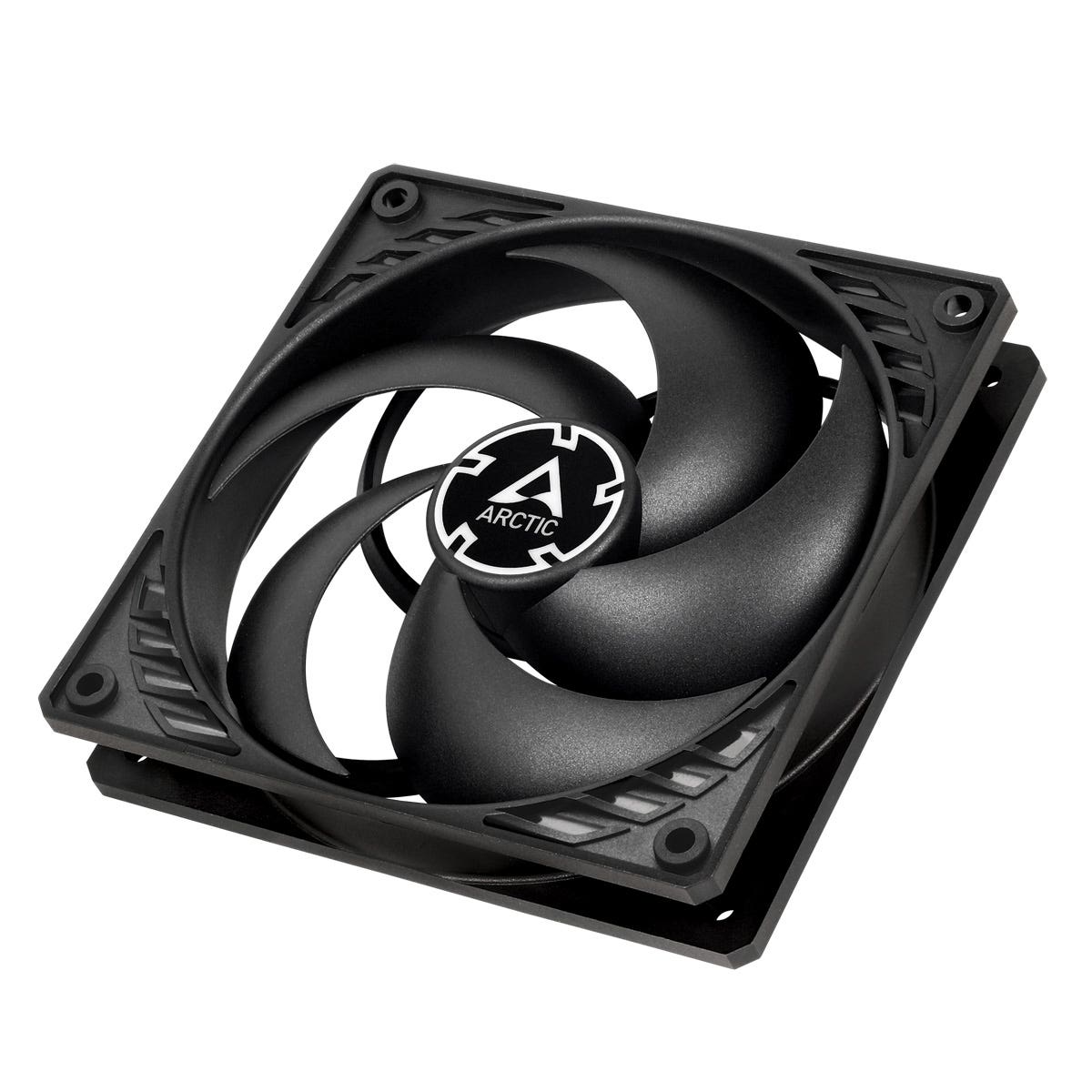 ARCTIC P12 (5 Pack)- front tilted profile showing the Arctic logo and the main fan body